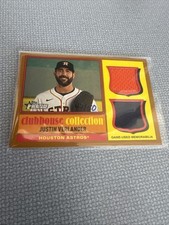 2025 Topps Heritage Clubhouse Collection Dual Relic Gold 47/50 Justin Verlander