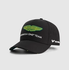 F1 Aston Martin Formula One Team Adjustable Curved Brim Racing Baseball Cap Hat