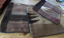 3 Colorful Woven Afghan Wool Pillow Covers NWT  ZZ668