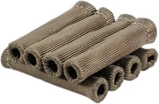 8Pcs 2500° Degree Spark Plug Wire Boots Heat Shield Protector Sleeve Titanium 