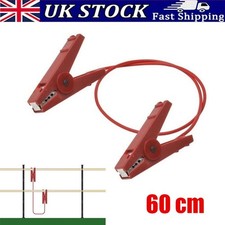 Crocodile Clip Connectors Red Fence to Fence Rope Electric Fencing Connection UK