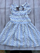 Cat Jack Toddler Girl Swiss Dot Flutter Sleeve Summer Dress Size 3T
