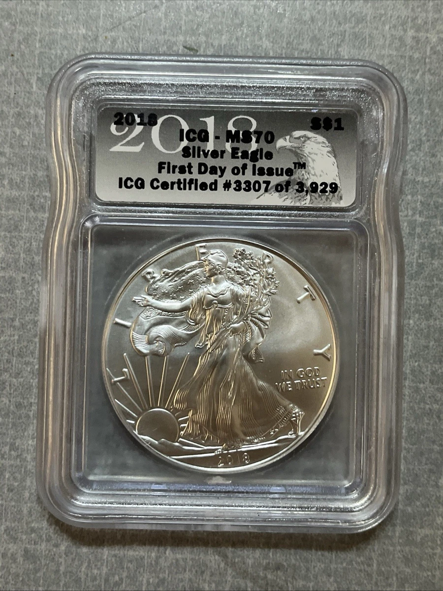 American Eagle MS 70 Graded 2018 Silver Bullion Coins for sale | eBay