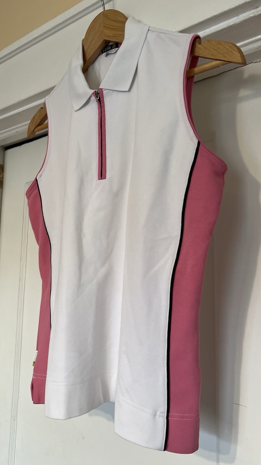 ALLY PERFORMANCE STRETCH COLLARED SLEEVELESS POLO - image 3