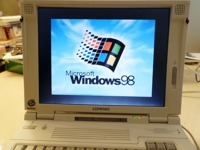 VINTAGE Compaq LTE 5300 2880F Laptop w/Power Supply Win 98