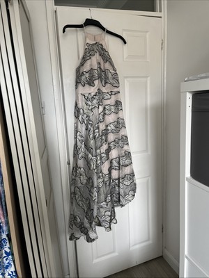 Gorgeous Coast Asymmetric Dress With Leaf Detail Overlay Size 10 | eBay UK Gorgeous Coast Asymmetric Dress With Leaf Detail Overlay Size 10 | eBay UK
