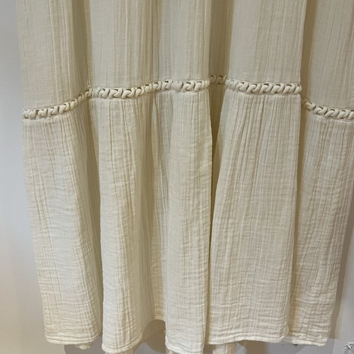APiece Apart Alta Women’s Cotton Maxi Dress Tiered Short Sleeve Sz 2 Gauzy Soft - Picture 16 of 22