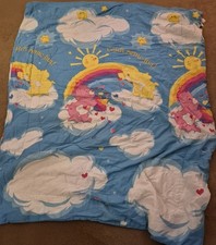 Care Bear Comforter Love-a-Lot  Sunshine Bear Catch some Fun TWIN Size