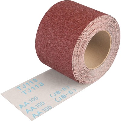 100 Grit Sandpaper Roll,3-2/3'' Wide 11 Yard Longboard Emery Cloth Roll for Me...