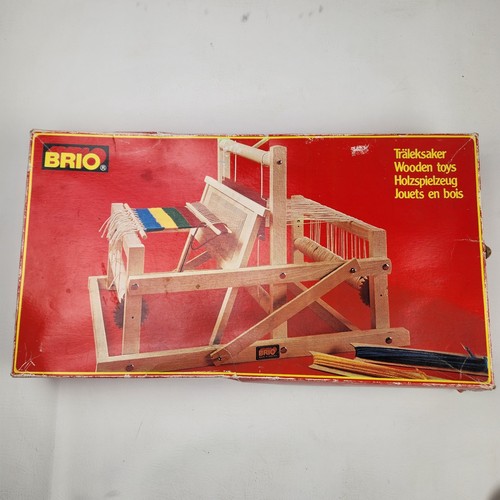 Vintage Brio Loom Miniature Tabletop Weaving Loom 31380 Boxed No Instructions