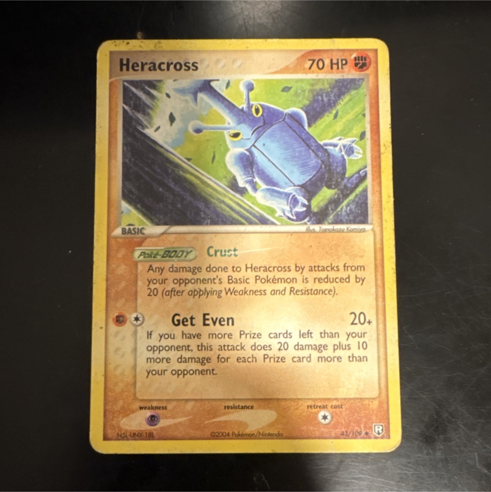 2004 Pokémon Heracross 43/109 EX Team Rocket Returns Rare Regular  English
