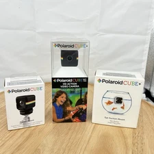 Polaroid Cube Plus  Wi-Fi HD Action Camera Tripod Mount Eye Suction NEW SEALED