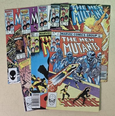 The New Mutants #2, 3N, 11, 28N, 40N, 44N, 47  & 73Lot Of 8 Lower/Mid Grade   