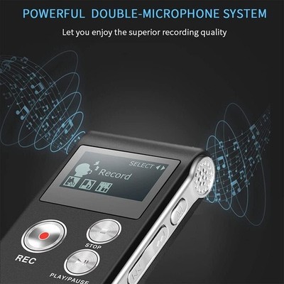 User-Friendly Easy-To-Use Compact Sleek Digital EVP Voice-Activated Recorder