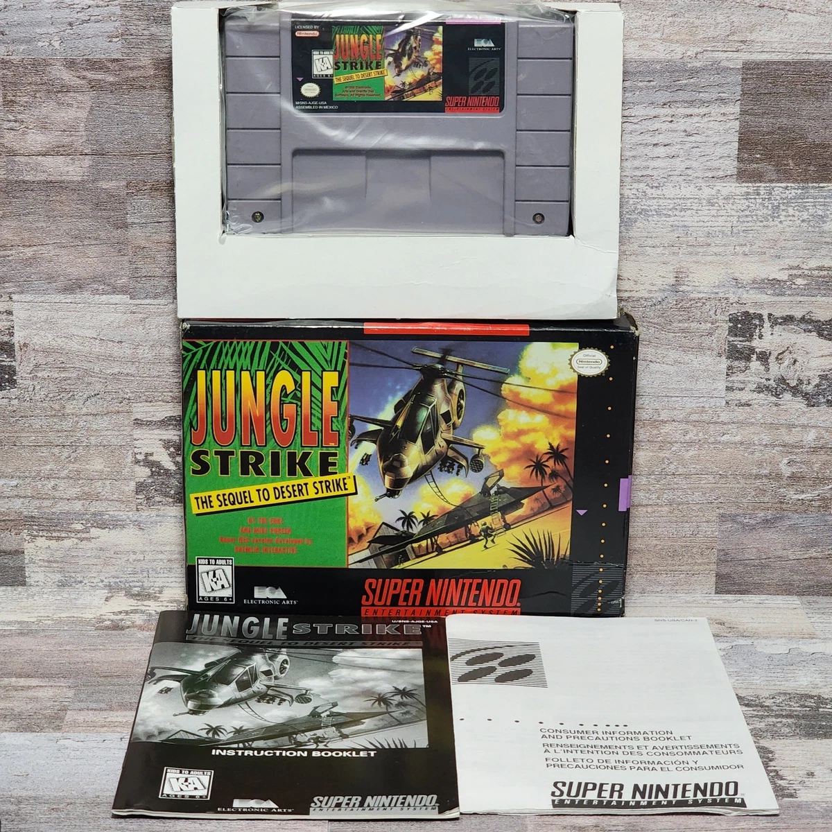 Nintendo SNES Video Games Jungle Strike for sale | eBay
