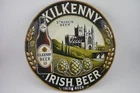 Vintage Style Kilkenny Irish Beer Round Tin Metal Sign 8 Inch Bar Wall Decor