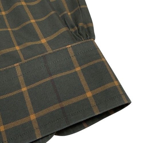 Brooks Brothers Non Iron Cotton Regent Fit Tattersall Check Olive Green Mens L - Picture 12 of 19