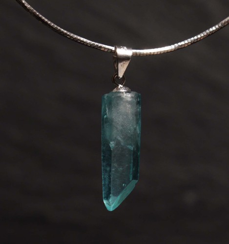 Colgante de piedras preciosas punta de cristal natural A-F plata 925 ojal único tesoro de piedra - Imagen 67 de 265