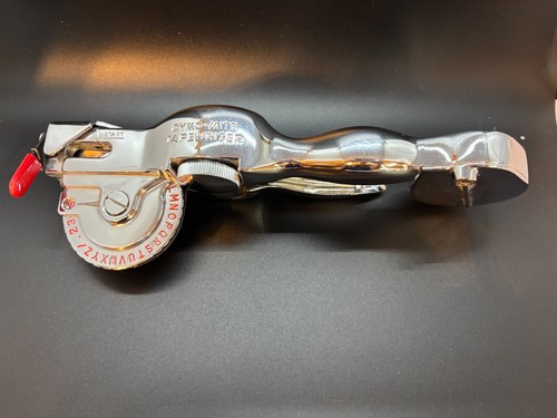 Vintage Dymo-Mite Bandmaschine Hand Prägung Etikettendrucker Metallwerkzeug