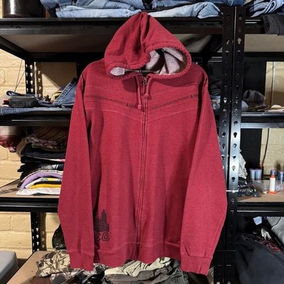 Disney Star Wars Galaxy s Edge Maroon Hooded Full Zip Jacket - Large
