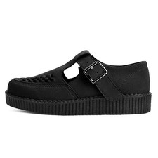 T.U.K. Viva Low T-Bar Creeper Black Suede