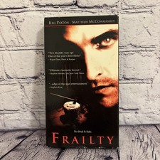 Frailty Bill Paxton Matthew McConaughey VHS Tape Horror Scary Thriller Movie