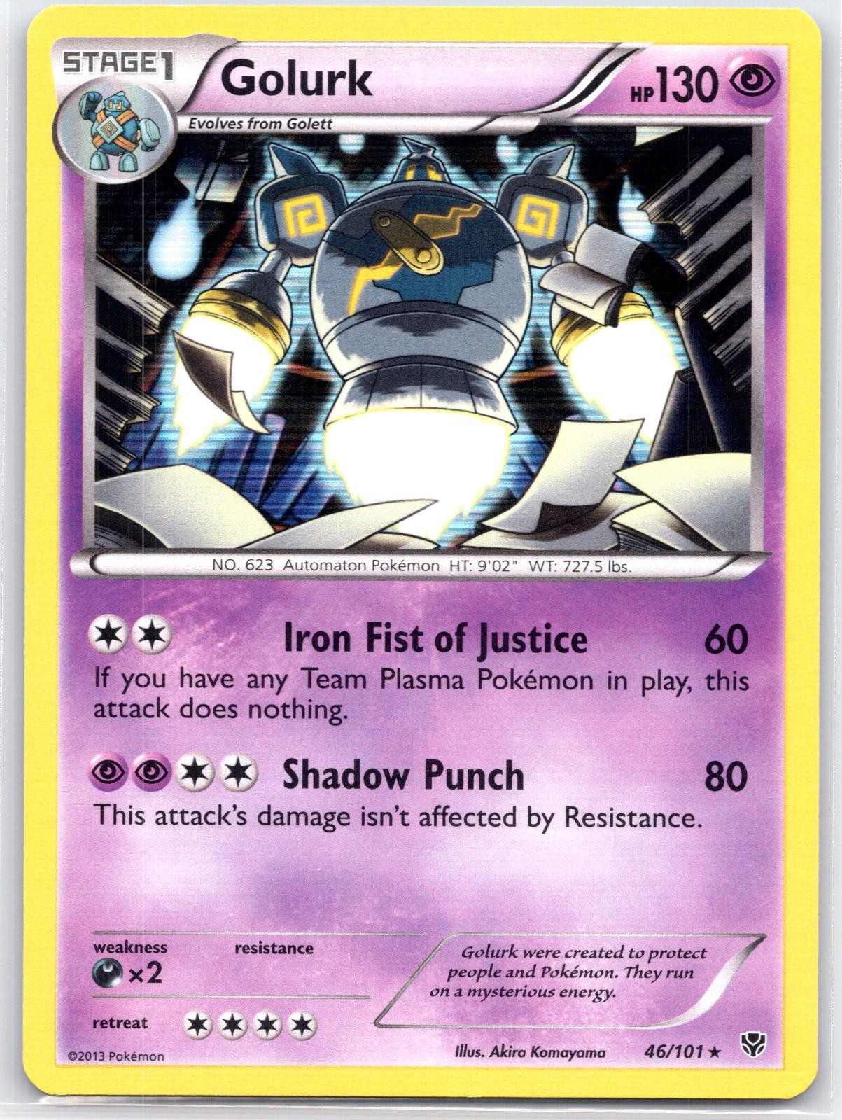Golurk Plasma Blast 46/101 Holo Rare Near Mint