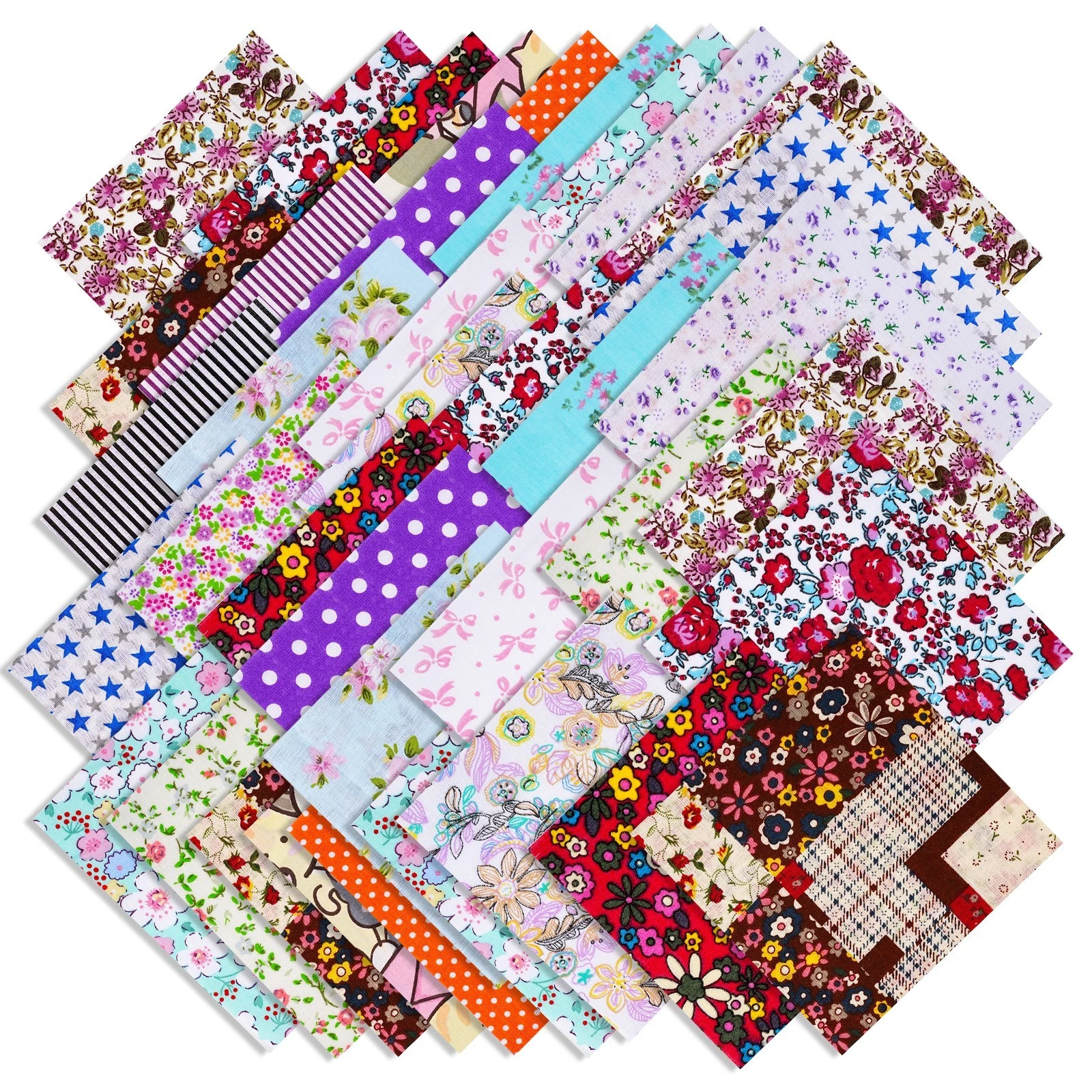 70pcs Cotton Fabric Assortment