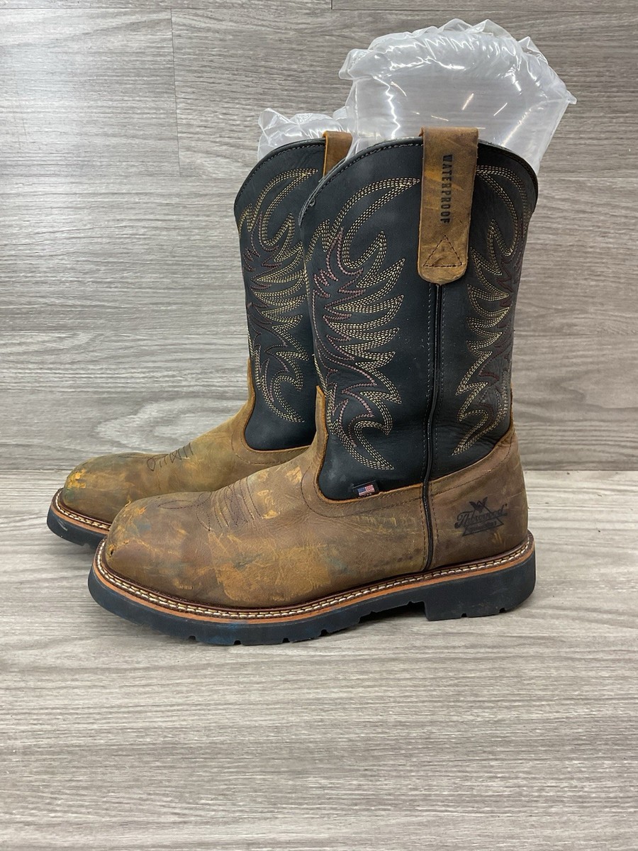 Thorogood American Heritage Wellington Boot Mens Size 11 D Brown Leather Pull On Thorogood American Heritage-Waterproof, Steel Toe 11 main image 2