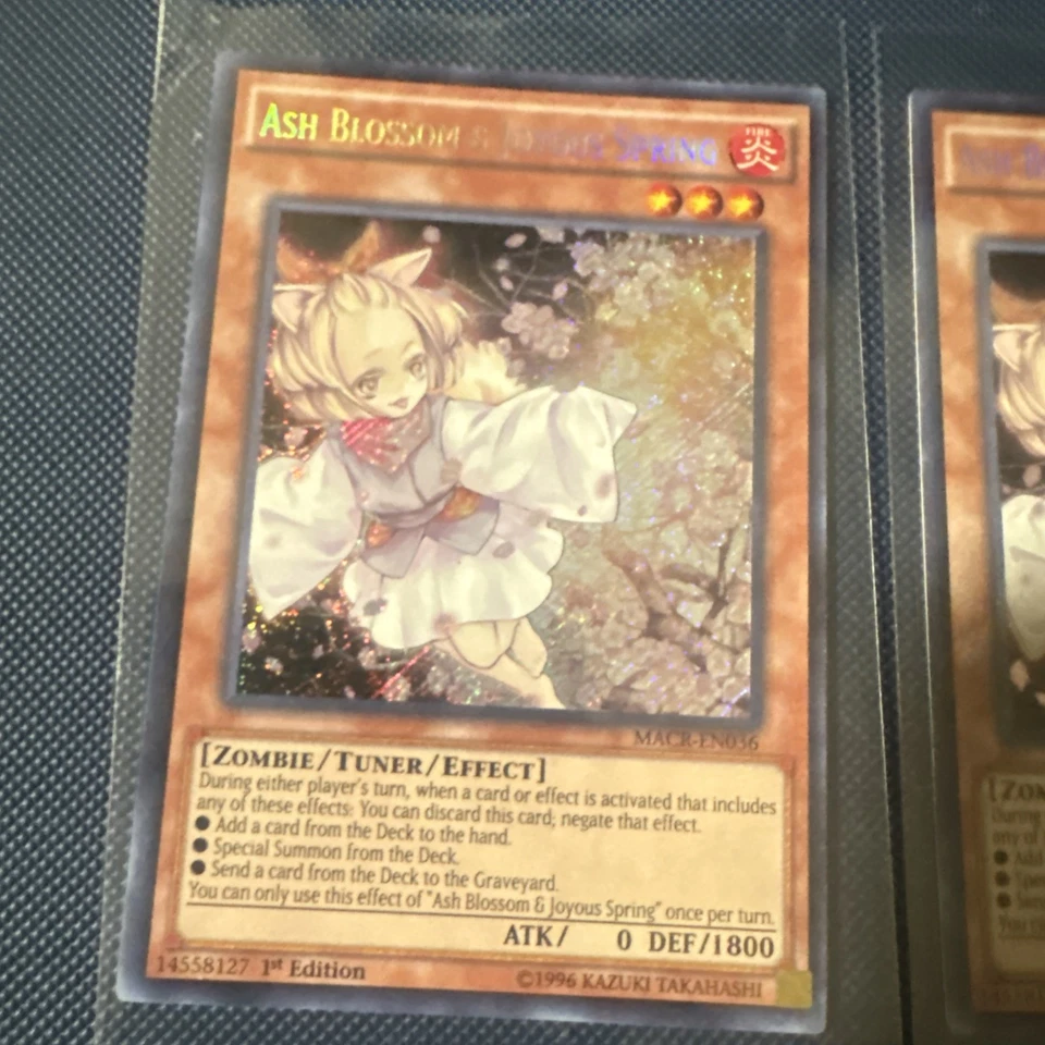 3 Ash Blossom & Joyous Spring MACR-EN036 Maximum Crisis 1st Edition PLAY SET - Image 3 of 4