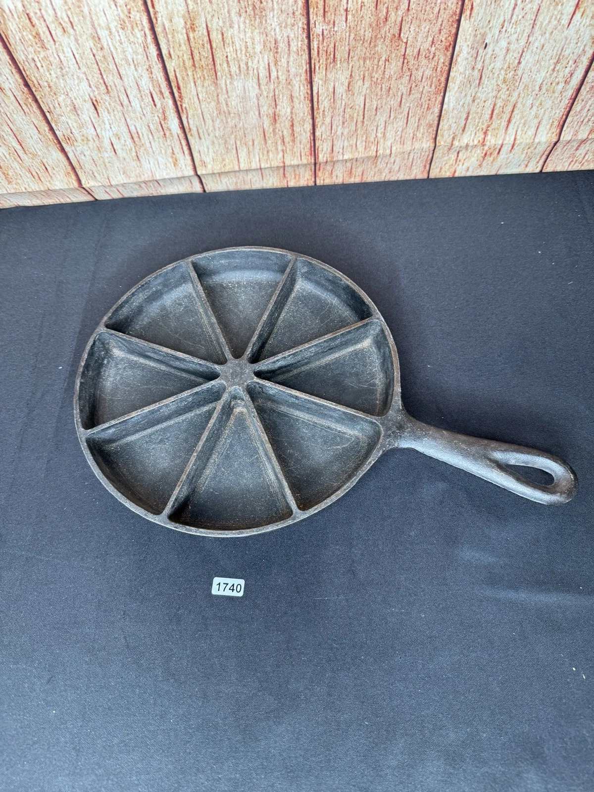 Antique Cast Iron Cornbread Skillet Pan BSR Birmingham Stove & Range Wedge