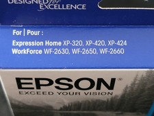 2018 Epson 220 Black Ink Standard Capacity XP-320 XP-420 XP424 WF2630 2650 2660