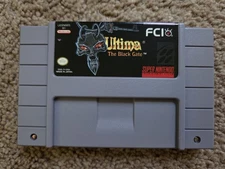 SNES Ultima The Black Gate With Box And Manual