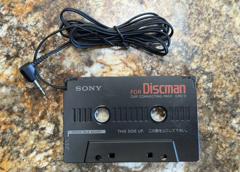 Vintage Sony Discman Car Connecting Pack Cassette Adapter CPA-3 OEM Pre-Owned 