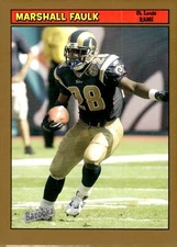 2005 Bazooka #132 Marshall Faulk Gold