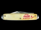 Vintage 1960’s Coca-Cola "In Bottles 5¢" 2-Blade Pocket Knife - Made in USA.