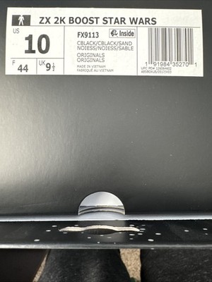 あう Adidas Star Wars ZX 2K Boost Han Solo Shoes Size 10 Brand New | eBay