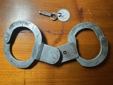 Vintage Handcuffs HORST MOABIT German Swing Beside Antique Handcuffs Orig Key