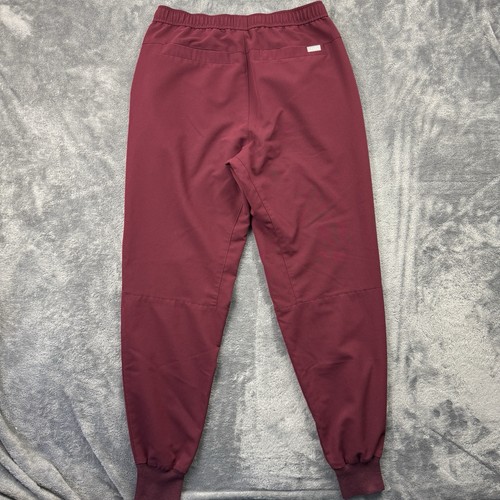 FIGS Scrub Pants Mens M Tansen Burgundy Red Drawstring Jogger Tapered Leg Medic - Picture 3 of 11