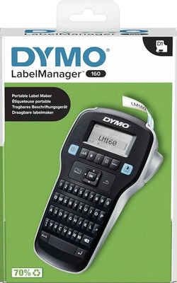 Dymo LabelManager 160 tragbares Beschriftungsgerät Schwarz Serie LabelManager
