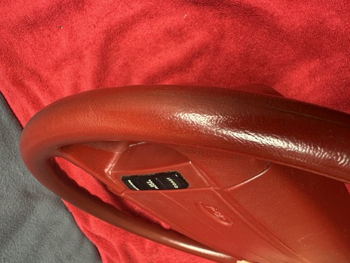 1990-1993 Ford Mustang Red Steering Wheel Assembly Complete Cruise Horn - Picture 14 of 18