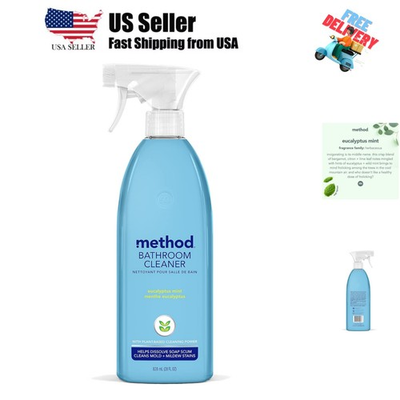 #ad Bathroom Cleaner Removes Mold Mildew Stains Eucalyptus Mint 28 Fl Oz $7.99