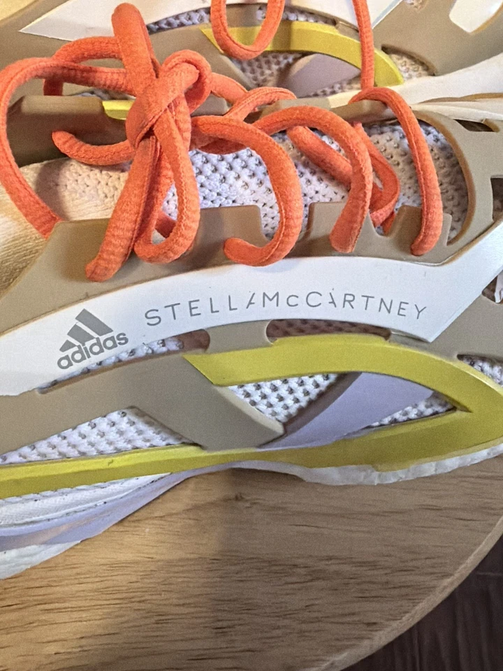 ADIDAS STELLAMcCARTNEY X MUJER SolarGlide Goma Cambio Púrpura Amarillo Talla 9-1/2 Foto 2 de 4