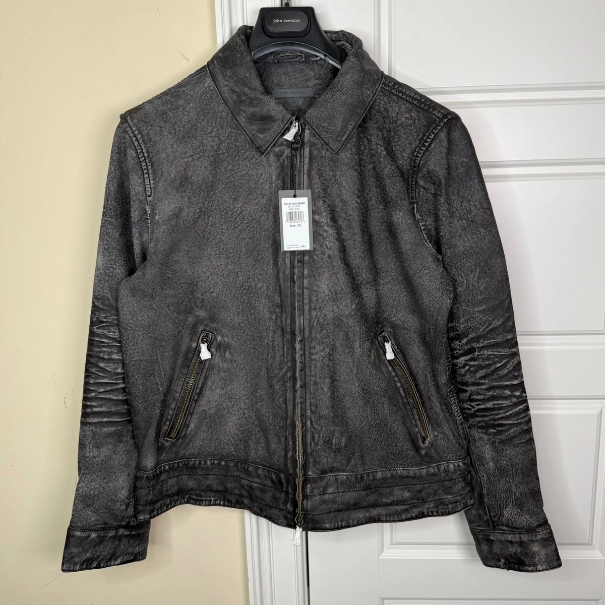 washed leather jacket products for sale | eBay