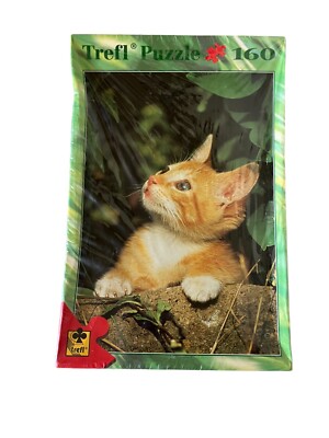 Trefl Puzzle 160 Pieces Cat Lost in the Jungle 15073 New Old Stock Sealed
