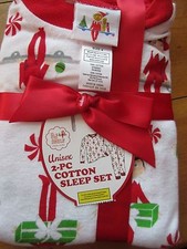 TODDLER ELF ON THE SHELF LONG SLEEVE CHRISTMAS HOLIDAY PAJAMA SLEEP SET SIZE 4T