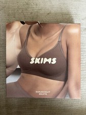 skims seamless sculpt bralette XXS espresso