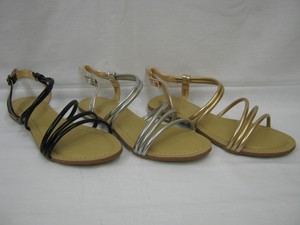 Donna Savannah Piatto A Strappo Sandali con Busckle Chiusura 0975 Donna Savannah Piatto A Strappo Sandali con Busckle Chiusura 0975