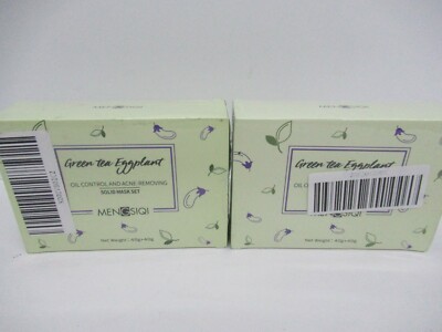 eggplant and green tea clay mask x4