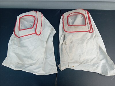 Lot Of 2 Vintage Bee Keeper Hemet Mask Hoods , Unmarked Trl7#27